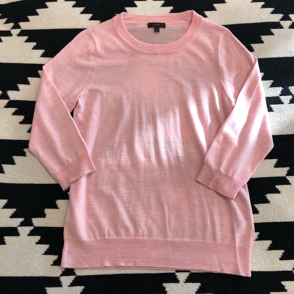 Pink Tippi sweater in 100% merino wool